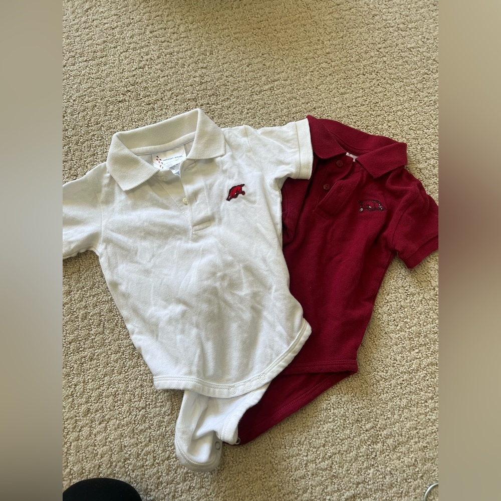 Arkansas Razorback onesie